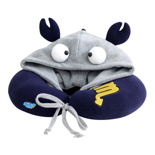 十二星座可爱连帽U形枕卡通护颈枕午睡卡通头枕生日礼物天蝎