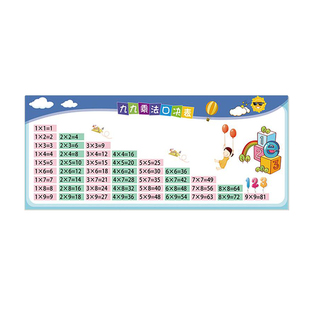 磁性加法减法乘法口诀表学习磁吸教学用具冰箱贴加减乘除法磁性贴