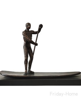 铸铁装饰美式样板间划船创意