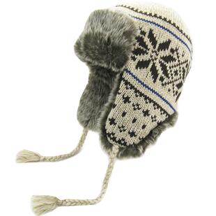 NOABAT帽子冬季男女护耳雷锋帽大童针织帽舒适休闲亲子毛线护耳帽