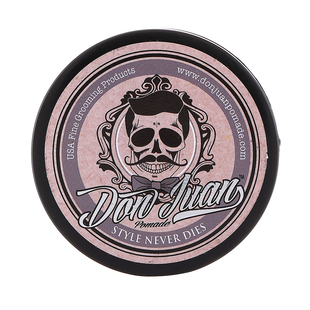 美国Don Juan唐胡安男士强力定型复古头油基发蜡发泥抗汗水背油头