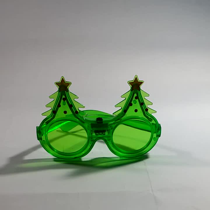 Led 6pcs Light Christmas Tree Christmas Funny Glasses Buy Christmas