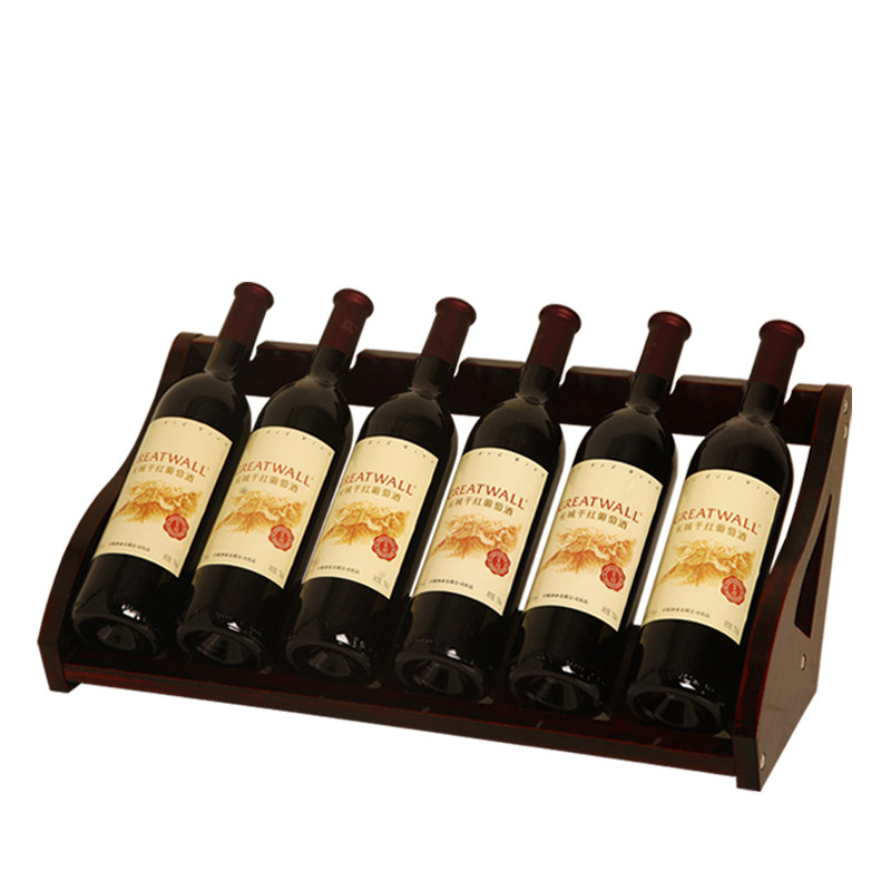 家用红酒架摆件创意酒瓶架实木红酒展示架现代简约欧式葡萄酒架子