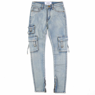 Profound美潮做旧水洗工装牛仔裤