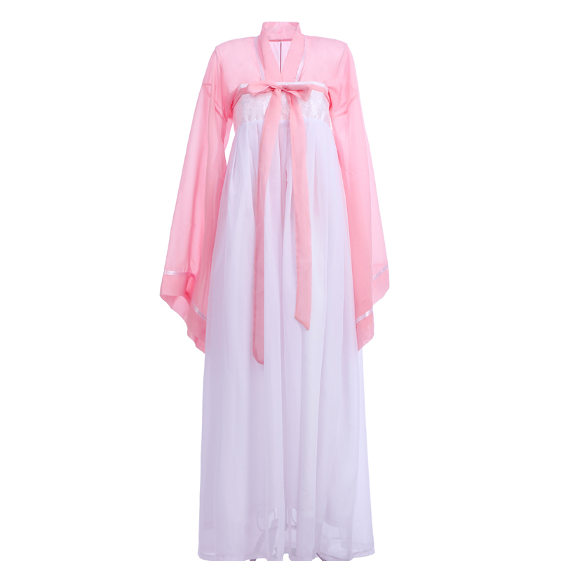 轻汉服女中国风广袖流仙裙古装齐胸襦裙学生古典舞蹈服古筝演出服