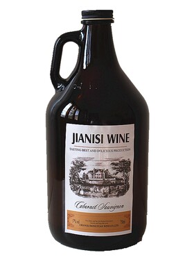 酿酒加州红酒棕色原料储酒果酒瓶