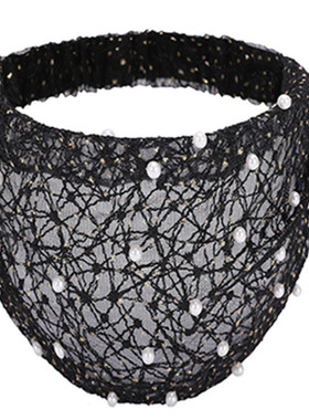镂空珍珠镂空宽边珍珠头饰发夹