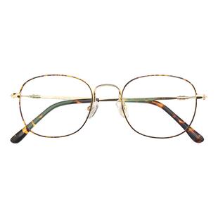 汉HAN眼镜框女清新文艺金属圆框眼镜蓝光防辐射镜近视眼镜男42096