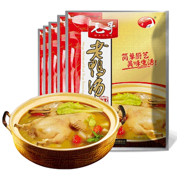 重庆特色酸萝卜老鸭汤炖料150g*5清汤 重庆特色酸萝卜老鸭汤炖料150g*5清汤