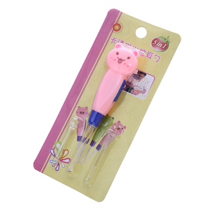 儿童扣耳屎耳扒清洁挖耳勺发光耳勺掏耳朵勺带灯采耳工具儿耳挖勺