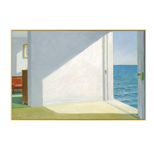 爱德华霍普欧式抽象装饰画挂画壁画靠海的房间现代装饰无框油画
