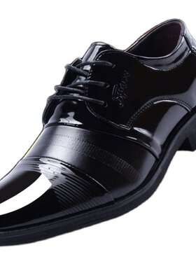 秋冬季休闲风大码伴郎婚鞋新品