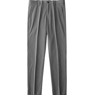 西裤男修身小脚西装裤韩版灰色职业西服裤弹力正装商务长裤秋冬厚