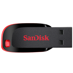 闪迪U盘128G大容量闪存盘 酷刃CZ50加密车载音乐优盘 便携迷你64G