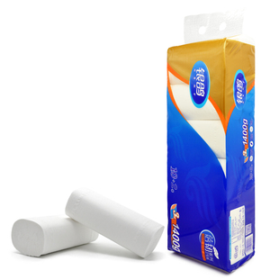 银鸽无芯卷纸原生木浆卫生纸妇婴家庭装4层大卷厕纸蓓韧1400g*2提