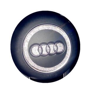 新款镶钻奥迪TTA1A3A4A5A6SA7A8LQ1Q3Q5Q7方向车标改装饰车贴钻石