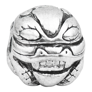 银隔珠925纯银手链配件招财貔貅手串隔珠藏银复古皮丘diy佛珠项链