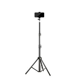 【当日发货-考研复试新碳素钢支架】手机直播支架三脚架户外落地多功能通用补光灯美颜自拍三角架懒人支撑架