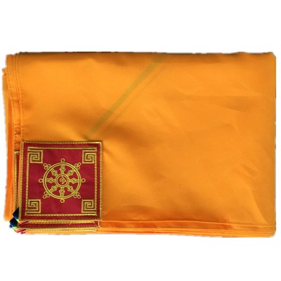 藏式大号结缘黄色供曼扎包经布