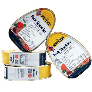 丹麦进口TULIP/郁金香午餐肉罐头猪肩肉罐头340G*4罐火锅泡面搭档