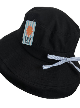 日本uvcut渔夫大帽檐uv女太阳帽