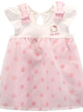 HELLOKITTY连衣裙高腰欧根纱