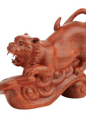 如意生肖虎新中式风实木工艺品