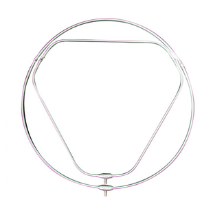 抄网圈不锈钢可折叠实心加粗加厚大物钓鱼网兜框配件渔具抄网头