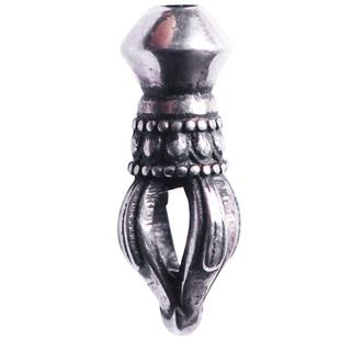 棕之韵纯银金刚杵迷你小降魔杵108佛珠手串手链文玩配饰弟子珠