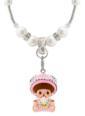 萌趣趣风人造水晶珍珠礼物吊坠