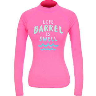 韩国BARREL分体潜水服透气速干薄款柔软亲肤弹力水母衣长袖夏女新