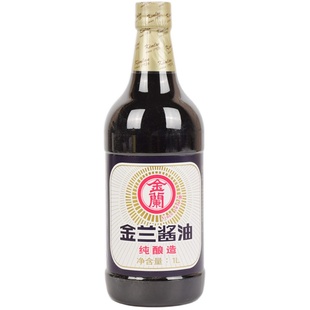 台湾进口金兰酱油1000ml纯酿造酱油卤肉饭酱油1L无0零添加防腐剂