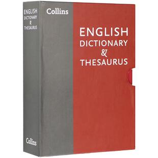 英语同义词词典 英文原版Collins English Dictionary Thesaurus Slipcase柯林斯英语辞典 进口英语书籍 可搭Word Power Made Easy