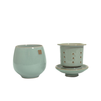 旅行杯东音逍遥杯复古一人茶具