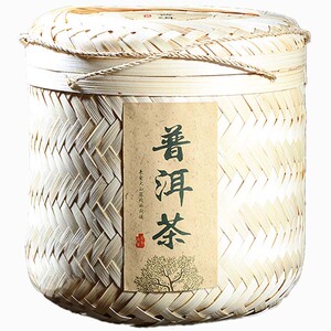 92年老茶云南普洱茶纯料熟茶散茶叶早春临沧宫廷1000克竹篓装包邮