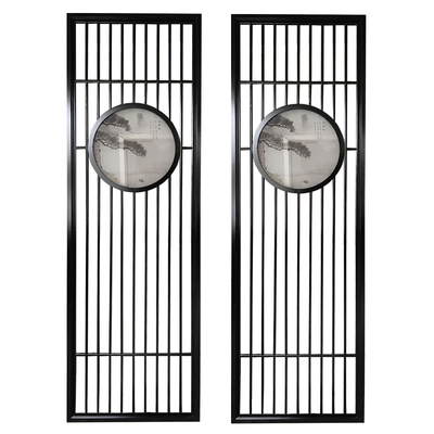 新中式屏风隔断墙实木隔断