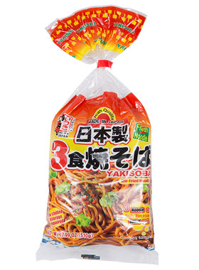 日本五木非油炸炒面乌冬面510g