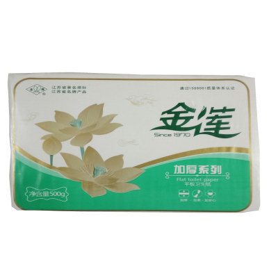 金莲平板卫生纸精品500加厚16包