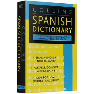柯林斯西班牙语英语词典 英文原版 Collins Spanish Dictionary 西班牙语英语双语字典辞典 进口英语书籍可搭Word Power Made Easy