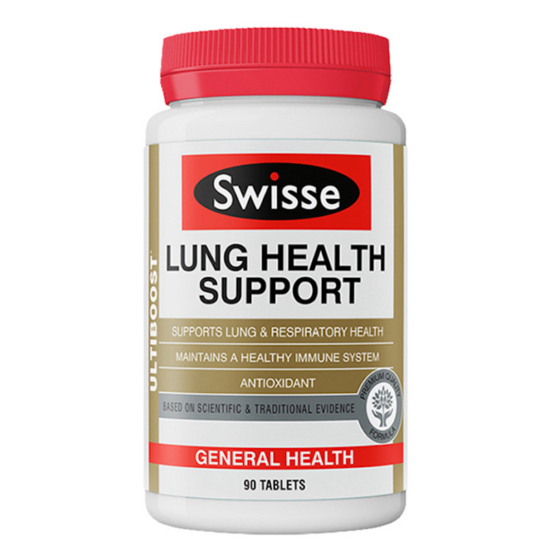 澳洲直邮 Swisse清肺片护腓润腓 90片 草本清肺灵 防粉尘灰尘雾霾