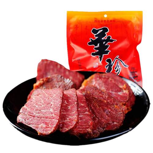 华珍盐叶子牛肉 四川阆中熟食酱卤牛肉 360g袋装