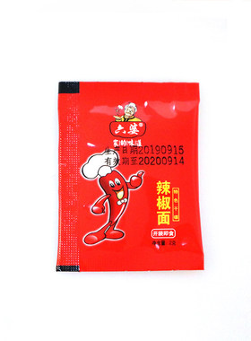 六婆辣椒面2g*1000袋商用小包装