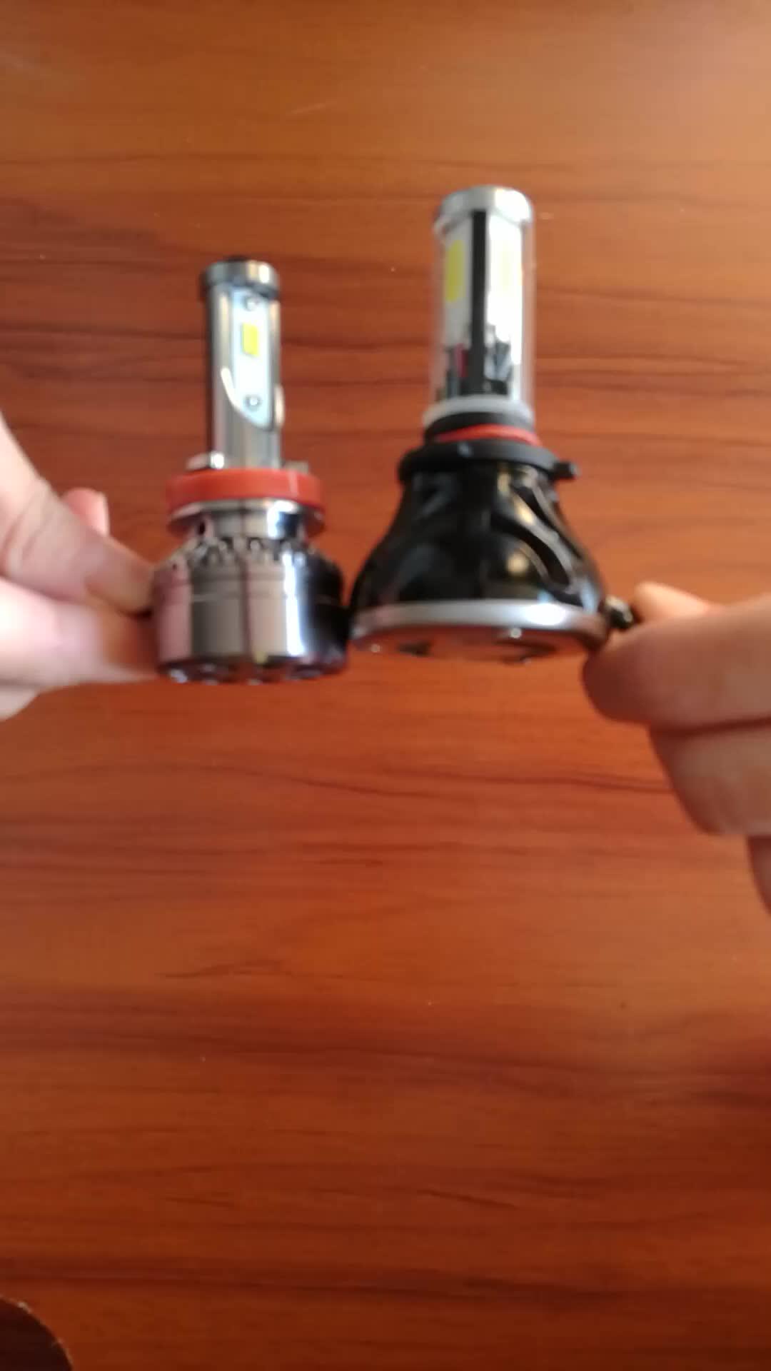 Dual Color Led Headlight Auto Parts Car Headlight H1 H3 H7 H8 H11 9005