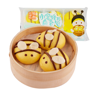 稻香万好速冻食品港式点心茶点包子包点早餐小蜜蜂形肉香包250g