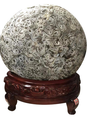 缠丝玛瑙禅意石头摆件天珠原石