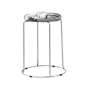 实木圆凳不锈钢凳子可叠放套凳铁艺椅子板凳加厚家用餐桌凳塑料凳