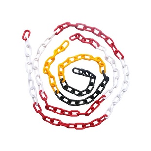 塑料警示链条 红白塑料链条路锥链条 隔离链子 挂衣服黄黑色链条