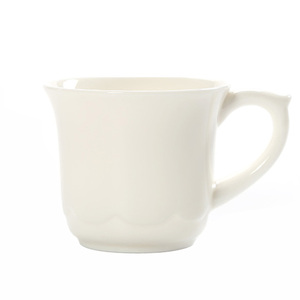 有耳陶瓷茶杯不烫手柄儿童喝小茶杯带把白色陶瓷杯单杯小号印LOGO