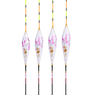 化氏佛手浮漂孔雀羽K1801/K1802鲫鱼混养枣核型小扁尾高灵敏鱼漂