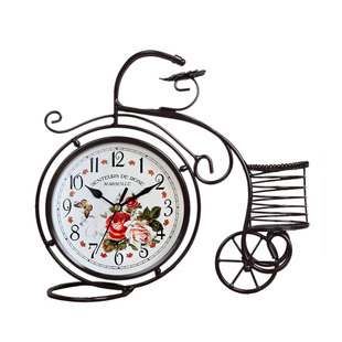 台表创意钟表座钟桌上欧式台式钟装饰时钟摆件个性桌面卧室电子钟